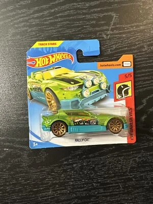 Hotwheels Rally Cat HW Daredevils Green 5/5 Short Card 1 64 Scale Sealed New - Image 1 of 4