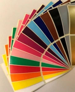Grande 30 x 78 mm - Confezione Assortita Codice Colore Rettangoli Cartella Adesiva Etichette - Foto 1 di 1