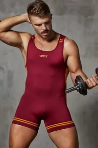 Coyote Jocks Singlet in burgundy LARGE NWT - Picture 1 of 6