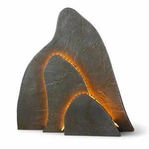 Künstlicher Gartenfelsen Leuchtfelsen Gartendekoration Gartenbeleuchtung Harz - Bild 1 von 13