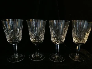 4 Waterford Kristall Lismore Wasserkelche Gläser 6 7/8" hoch - Bild 1 von 12