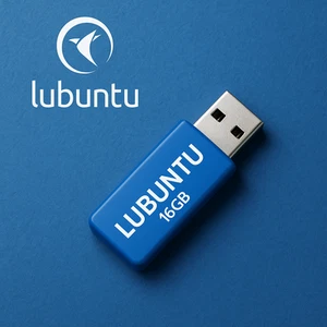 CHIAVETTA USB AVVIABILE LINUX LUBUNTU 24.04 LEGGERO VELOCE PC VECCHI - Zdjęcie 1 z 4