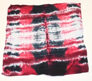 Tie Dye Bandana 21" x 21" rot Reifenprofil 100% Baumwolle - Bild 1 von 3