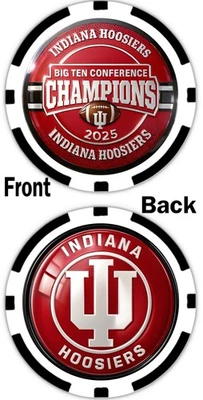 INDIANA HOOSIERS - 2025 GRANDES 10 CAMPEONES - FICHA CONMEMORATIVA DE POKER. Foto 1 de 2