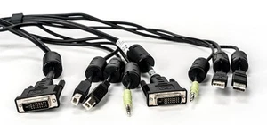 USB Keyboard Mouse DisplayPort and Audi DVI-D & Audio 6Ft. SC845 CBL0146 - NEW - Afbeelding 1 van 2