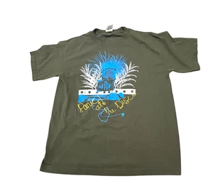 Vintage Panic At The Disco T-Shirt Unisex Youth L Green Crew Band Tee 2006 - Picture 1 of 7