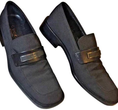 古驰乐福鞋 Blk 帆布 100 0507 37 码 — 第 1/4 张图片