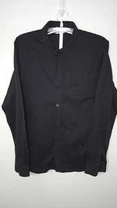 RARE Travis Mathew SAMPLE Mens Large Black Button Up Long Sleeve Shirt L330 - Picture 1 of 13