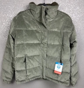Columbia Ruby Falls Novelty Duck Down Jacket Green Corduroy Size S MSRP $240 - Picture 1 of 15