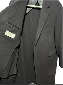 Lardini Italy Men’s Navy Blue Wool Overcoat Trunk Clothiers. SIZE 56. 7REG - Picture 1 of 8