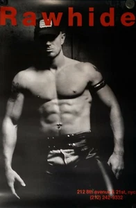 POSTER -Rawhide NYC gay bar 1980's 18" x 26" #2 original limited edition - Picture 1 of 1