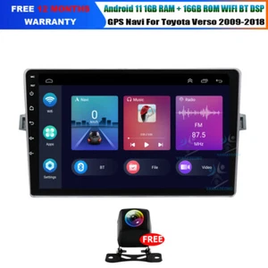 9" Android12 Touchscreen Autoradio DAB Radio GPS Navi für Toyota Verso 2009-2018 - Bild 1 von 19