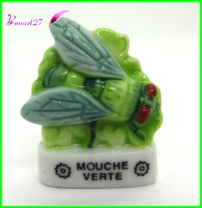 Feve Les Insectes Edition Atlas " La Mouche verte " Green fly #C34 - Imagen 1 de 2
