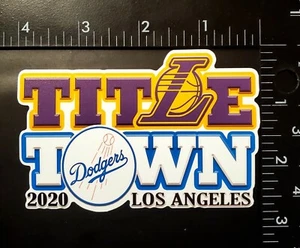 4" x 2.75" Title Town - LA Dodgers x Los Angeles Lakers 2020 Vinyl Sticker - Picture 1 of 1