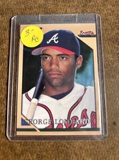 1996 Bowman Atlanta Braves Baseball Card #204 George Lombard RC