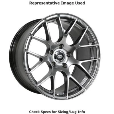 Enkei 467-885-4442HS Raijin 18x8.5 英寸车轮,5x112 螺栓图案 - 超银色 全新 — 第 1/3 张图片