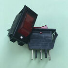 RF-1001 Rocker Switch 3 Pins 2 Positions 10A 250VAC T85 Red Light Repair Part