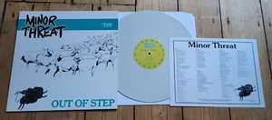 Minor Threat Out Of Step Ltd White LP 2007 Reissue Hardcore punk Fugazi Dischord - Picture 1 of 2
