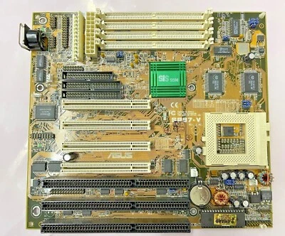 VINTAGE ASUS SP97-V SIS 5598 SUPER SOCKET 7 AT MMX INTEL AMD K5 K6 CYRIX MBMX40 - Image 1 of 4