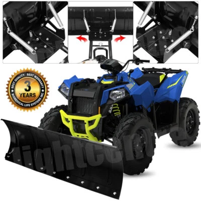 For Polaris Sportsman 335/400/450/500 Blade ATV UTV 45" Snow Plow Kit Universal - Image 1 of 4