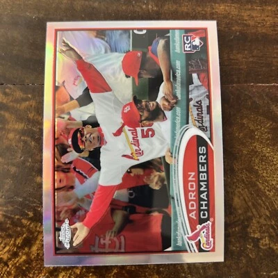2012 Topps Chrome Refractor Adron Chambers Rookie St. Louis Cardinals #153 - Image 1 of 2