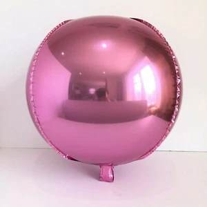 Brand New 22" Sphere Orb Round Balloons Pink Party Balloons - Picture 1 of 2