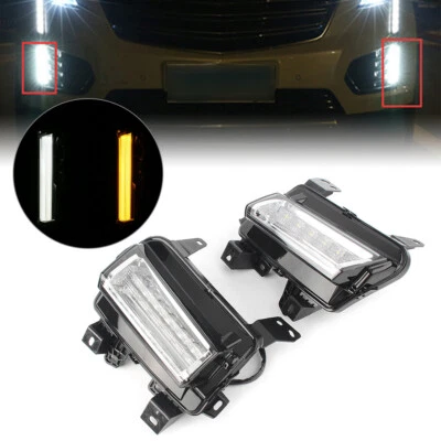 LED DRL w/Turn Signal Fog Lights Lamps For 2017-2019 Cadillac XT5 Foto 1 de 4