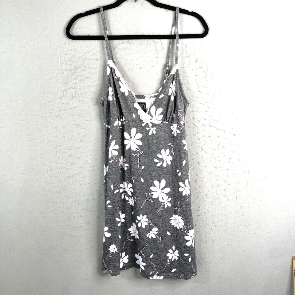 Camisón Laura Ashley Mujer Gris Medio Rosa Floral Camisón Babydoll Y2K Foto 1 de 4