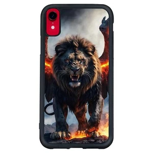 For iPhone X XS 11 12 13 14 15 Pro Max Lion from Hell Print Cover - Picture 1 of 240