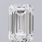 Diamante Taglio Smeraldo Da 370 Carati F Vs2 Cvd Certificato Igi Creato In