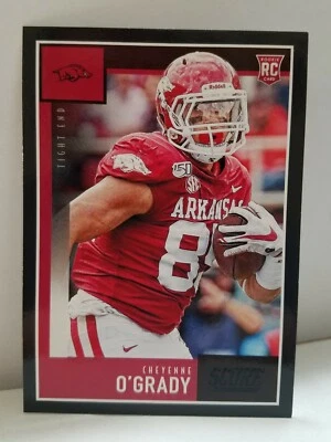 2020 Score Rc Black Parallel #402 Cheyenne O'Grady - Arkansas Razorbacks - Image 1 of 2