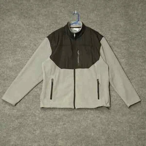 Champion Jacket Mens Extra Large Fleece Lined Zip Pockets Outdoors Zip Up Grey - Picture 1 of 12