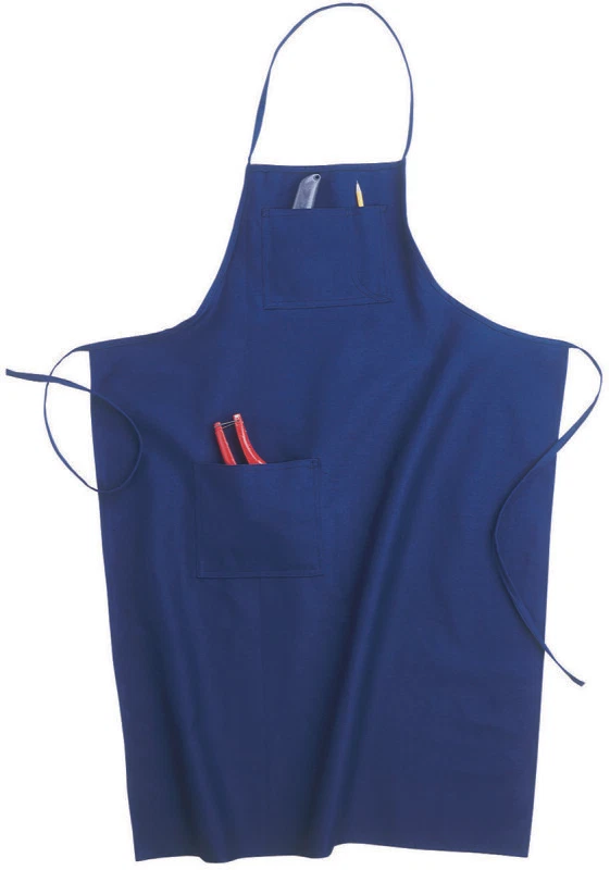 CLC BS60 Work Gear Heavy Duty 3 Pocket Cotton Work Apron  One Size  Dark Blue  - Image 1 of 1