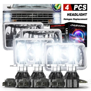 4pcs 4x6'' LEDs Headlight Hi/Low Beam Fits For 1991 - 2005 Isuzu NPR Low Tilt - Picture 1 of 23