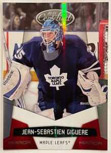 2010-11 PANINI CERTIFIED - JEAN-SEBASTIEN GIGUERE - MIRROR RED - SERIAL #/250