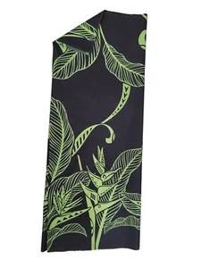 Ave tropical del paraíso para hombres hawaianos verde negro Luau hula envoltura lava - Imagen 1 de 1