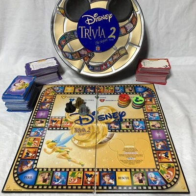 The Wonderful World of Disney Trivia Game Vintage 1997 Metal Tin Board Game Foto 1 de 4