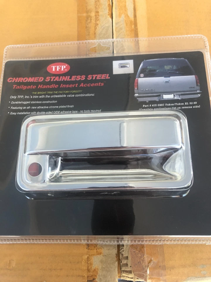 TFP #415- Cubiertas manija portón trasero acero inoxidable pulido compatible Foto 1 de 4