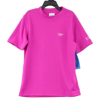 Speedo Girl's Swim Tee, size Medium (10), Pink - Image 1 of 4