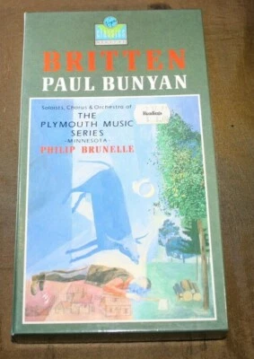 Virgin classics digital Britten Paul Bunyan  Plymouth Music Series 2 cassettes - Image 1 of 4