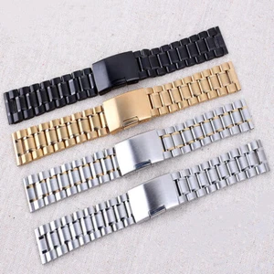 High Quality Solid Stainless Steel Watch Strap Band metal 14/16/18/20/22/24/26mm - Picture 1 of 10