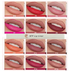 BTF 25 Colours High Pigment Long-Lasting Waterproof  Matte Lipliner Lip Pencil - Picture 1 of 31