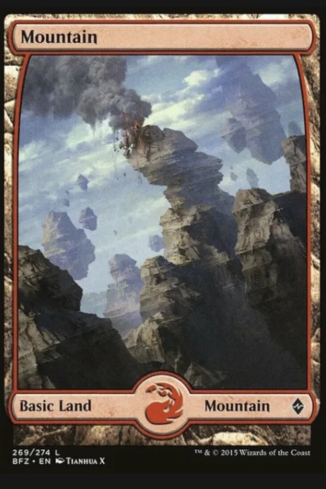Magic the Gathering MTG Mountain (269) Battle for Zendikar - Image 1 of 1