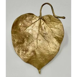 Michael Michaud Tischkunst Catalpa Blattschale, Metallguss Künstlerdesign - Bild 1 von 5