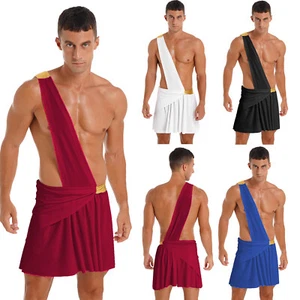 Hombres Disfraz Dios Vestido Volantes Falda Lucha Singlet Ropa Interior Uniforme Griego - Imagen 1 de 48