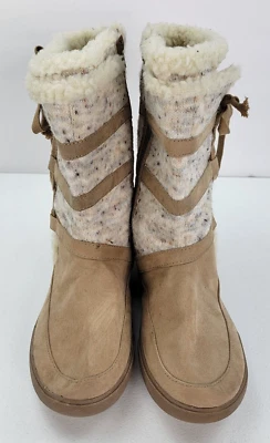 Botas Rocket Dog para mujer 8 W marrón claro/mancha cremallera lateral plana Foto 1 de 4