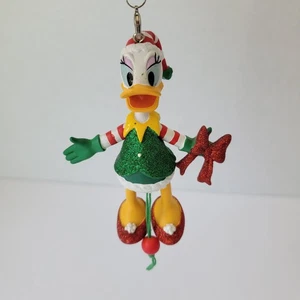 RARO Adorno de Navidad Pato Margarita Pato Marioneta Ayudante de Papá Noel Parques Disney Nuevo con Etiquetas - Imagen 1 de 6