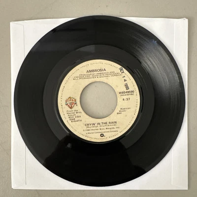 Ambrosia Cryin' In The Rain/No Big Deal 45rpm 7" Tested EX - Image 1 of 4