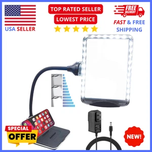 Magnifying Glass 3X with Light & Stand – Gooseneck Lamp for Reading & Crafts - Picture 1 of 14