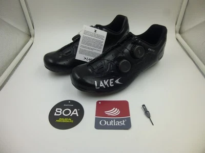 ZAPATOS DE CICLISMO DE CARRETERA LAKE CX332 TALLA 42 UE / 9,5 EE. UU. ANCHOS PARA HOMBRE / ENVÍO RÁPIDO Foto 1 de 4